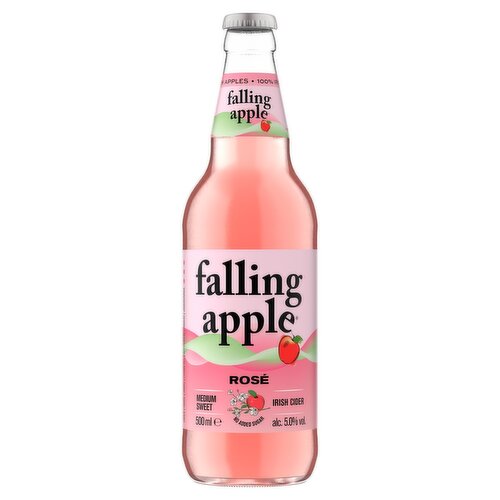 Falling Apple Rose Irish Cider Bottle (500 ml)