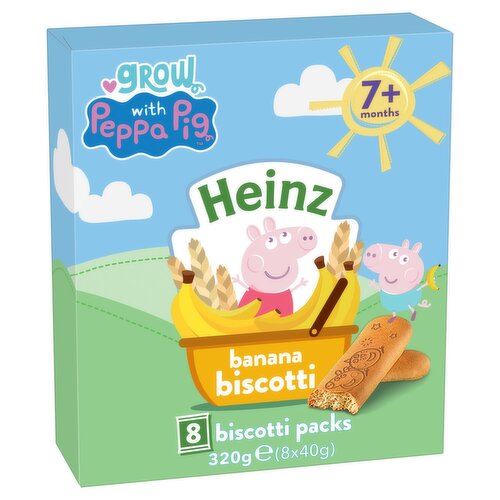 Heinz Banana Biscottie 7+ Months 8 Pack (40 g)