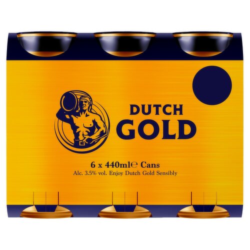Dutch Gold Beer Can 6 Pack (440 ml)