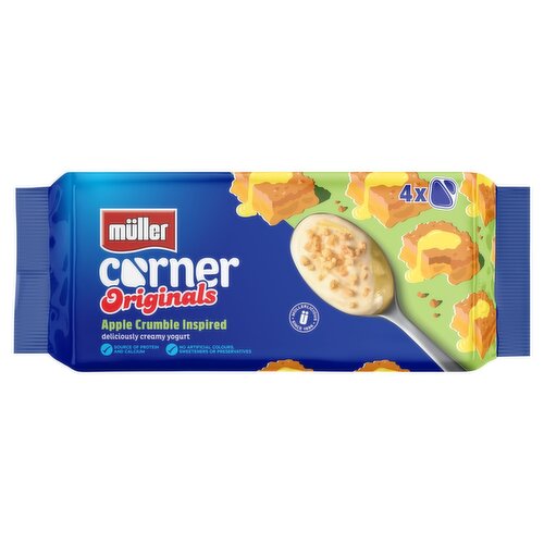 Müller Corner Originals Apple Crumble Inspired Yogurt 4 Pack (124 g)