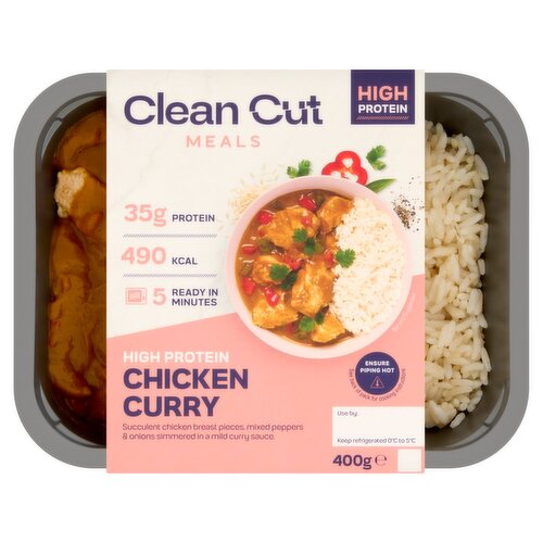 Clean Cut Meals Chicken Curry with Long Grain Rice (400 g)