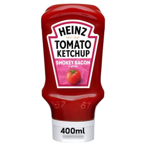 Heinz Smokey Bacon Tomato Ketchup Squeezy (460 g)