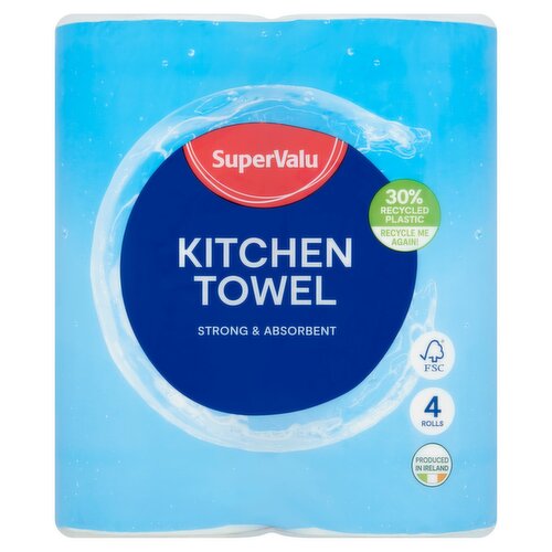 SuperValu Kitchen Towel 4 Pack (4 Roll)