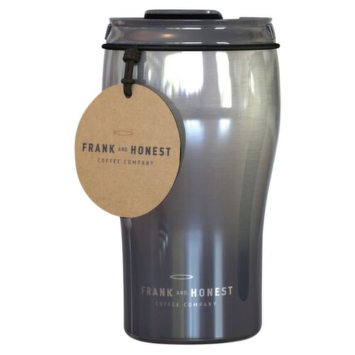 Frank & Honest 16oz Double Walled Stainless Steel Cup with Plastic Flip Lid (1 Piece)