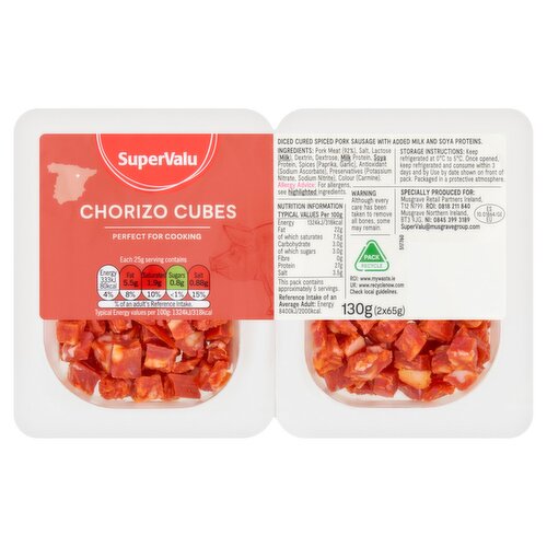 SuperValu Chorizo Cubes (130 g)