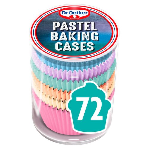 Dr. Oetker Pastel Cupcake Cases (72 Piece)