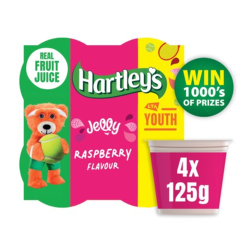 Hartley's Raspberry Jelly Pot 4 Pack (125 g)