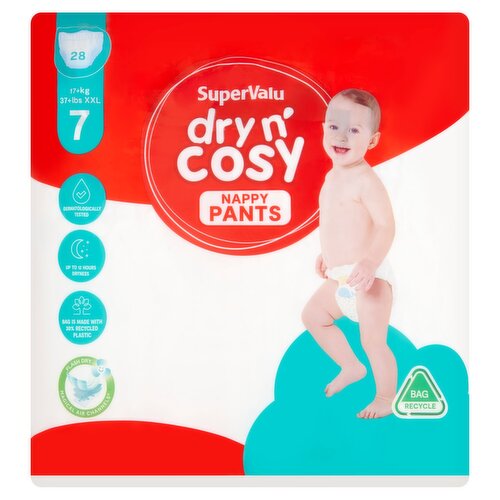 SuperValu Dry n' Cosy Nappy Pants Size 7 (28 Piece)