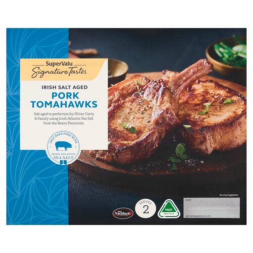 SuperValu Signature Tastes Atlantic Sea Salt Dry Aged Pork Tomahawk (600 g)