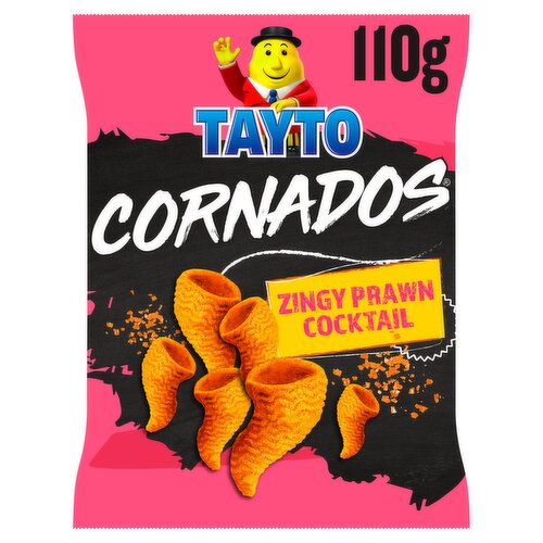 Tayto Cornados Zingy Prawn Cocktail Flavour (110 g)