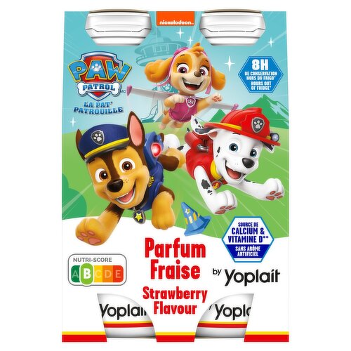 Yoplait Paw Patrol Strawberry Yogurt Drink 4 Pack (180 g)