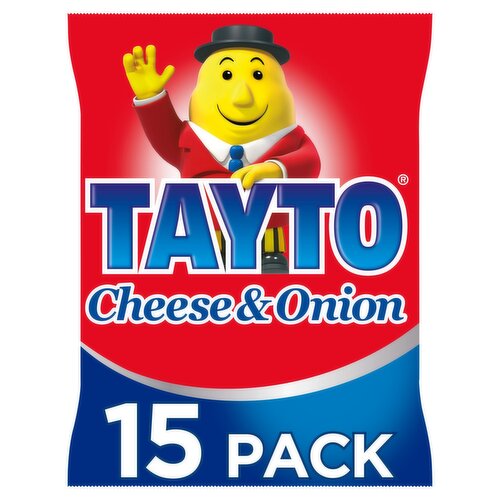 Tayto Cheese & Onion Crisps 15 Pack (25 g)