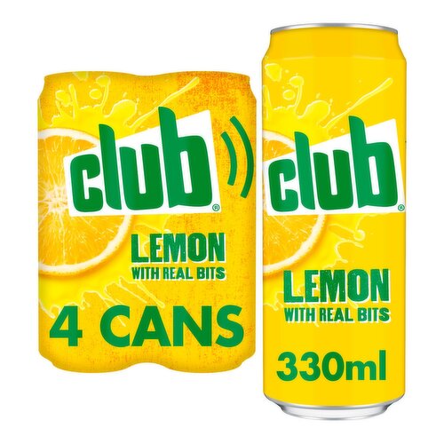 Club Lemon Can 4 Pack (330 ml)