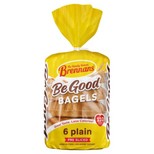 Brennans Be Good Plain Bagels 6 Pack (270 g)