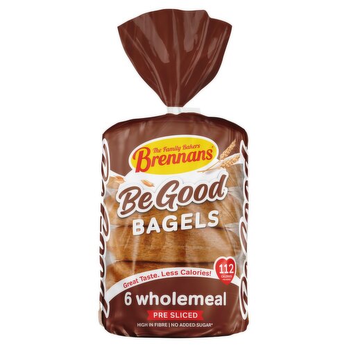Brennans Be Good Wholemeal Bagels 6 Pack (270 g)