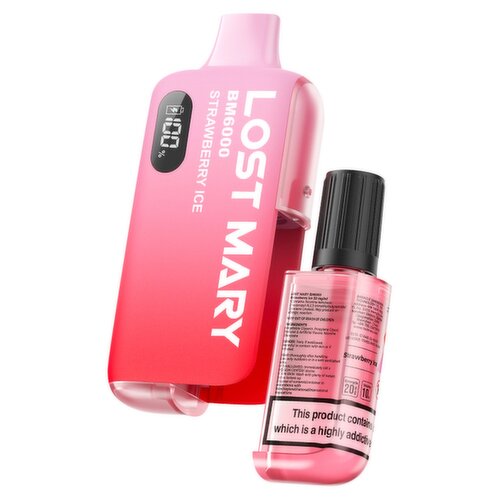 Lost Mary BM6000 Strawberry Ice 12ml Disposable Vape (1 Piece)