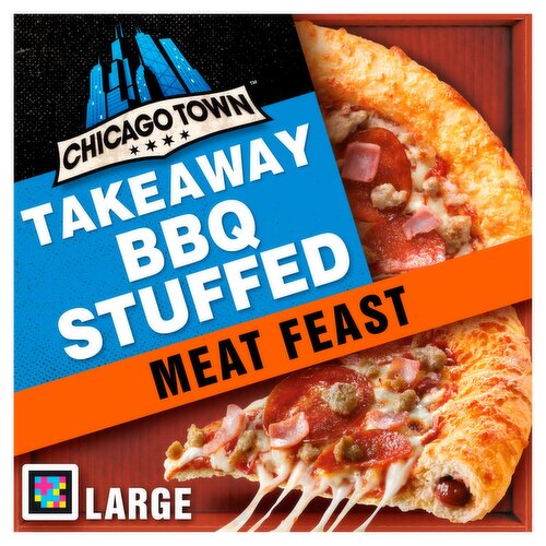 Chicago Town Meat Feast BBQ Filled Crust Pizza (674 g)