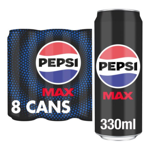 Pepsi Max Can 8 Pack (330 ml)