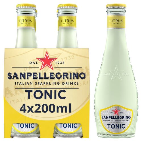 San Pellegrino Citrus Tonic Water 4 Pack (200 ml)
