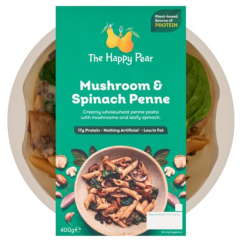 The Happy Pear Mushroom & Spinach Penne Pasta (400 g)