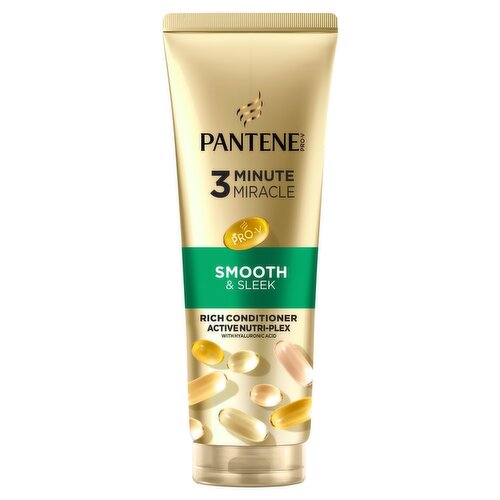 Pantene Pro-V 3 Minute Miracle Smooth & Sleek Rich Conditioner (220 ml)