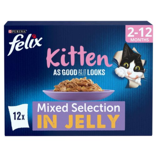 Felix Kitten As Good As It Looks Mixed Selection in Jelly 12 Pack (85 g)