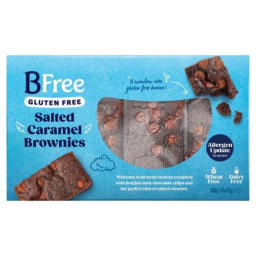 BFree Gluten Free Salted Caramel Brownies (168 g)