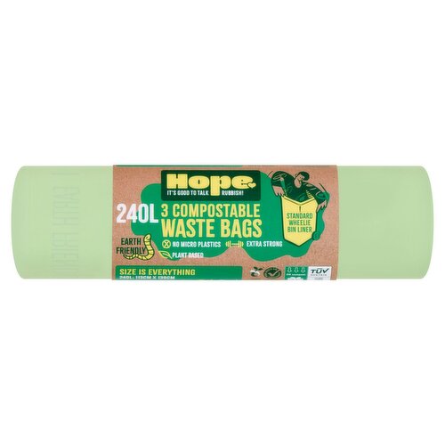 Hope 240L Compostable Waste Bags (3 Piece)
