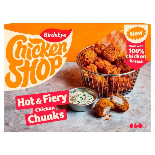 Birds Eye Chicken Shop Hot Fiery Chicken Chunks (300 g)