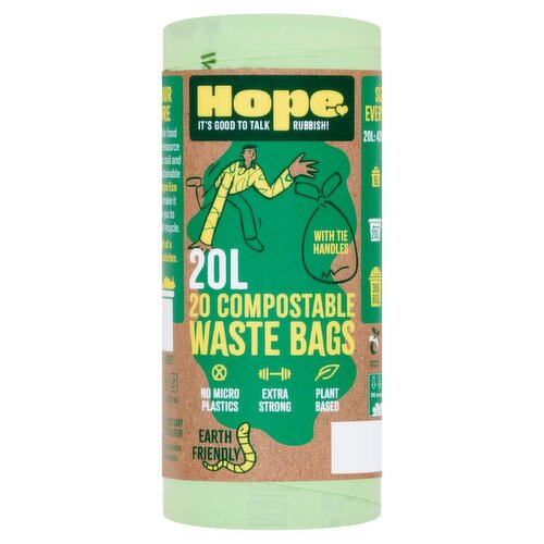 Hope 20L Compostable Waste Bags (20 Piece)