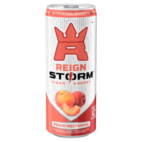 Reign Storm Peach Nectarine Clean Energy Drink Can (355 ml)