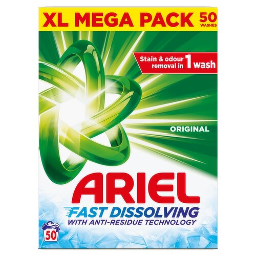 Ariel Original Powder 50 Wash XL Mega Pack (2.75 kg)