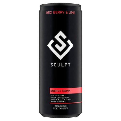 Sculpt Red Berry & Lime Energy Drink Can (250 ml)