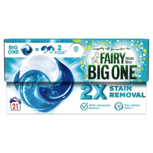 Fairy Non Bio Big One Laundry Pods 21 Wash (21 Piece)