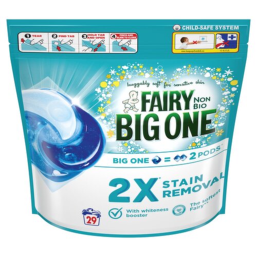 Fairy Non Bio Big One Laundry Pods 29 Wash Mega Pack (29 Piece)