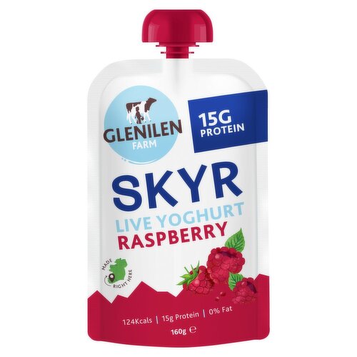 Glenilen Farm SKYR Raspberry Yoghurt Pouch (160 g)