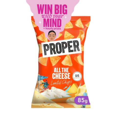 Proper All The Cheese Lentil Chips (85 g)