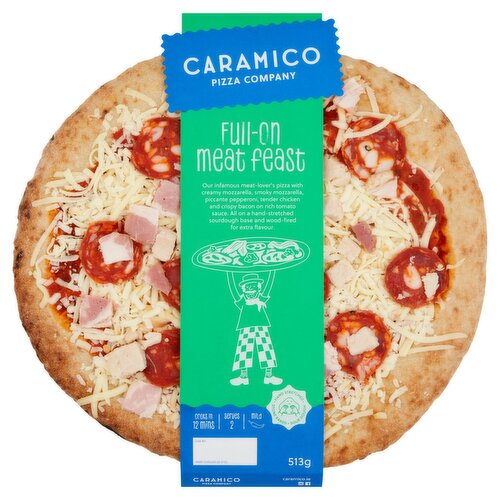 Caramico Full on Meat Feast Pizza (513 g)