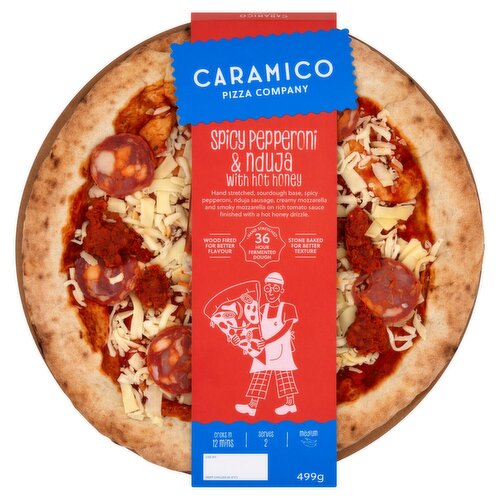 Caramico Spicy Pepperoni & Nduja with Hot Honey Pizza (499 g)