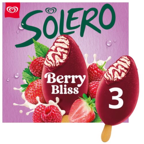 Solero Berry Bliss Ice Cream Stick 3 Pack (90 ml)