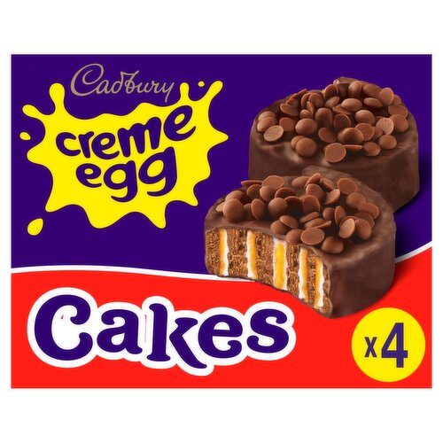 Cadbury Creme Egg Cakes 4 Pack (156 g)