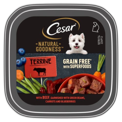Cesar Natural Goodness Grain Free Beef Terrine Dog Food (100 g)