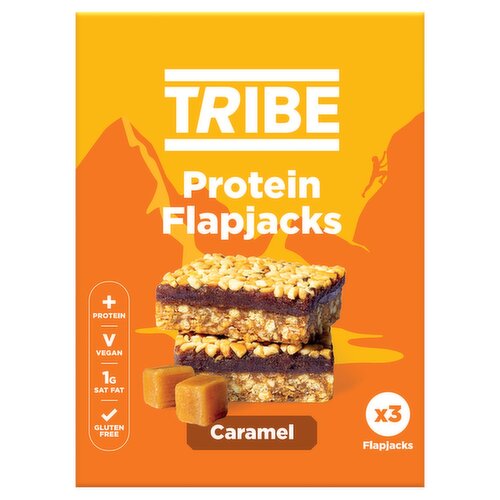 Tribe Caramel Protein Flapjacks 3 Pack (50 g)