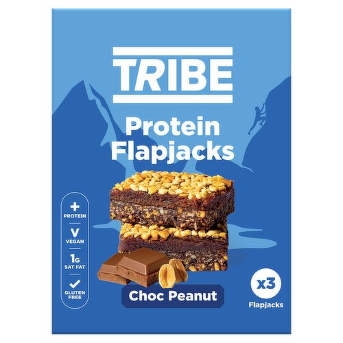 Tribe Choc Peanut Protein Flapjacks 3 Pack (50 g)