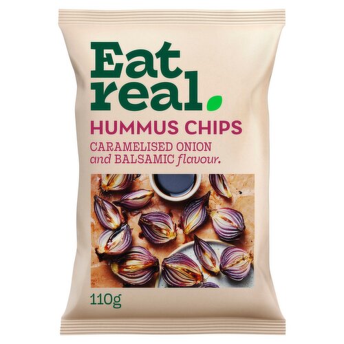 Eat Real Caramelised Onion & Balsamic Hummus Chips (110 g)