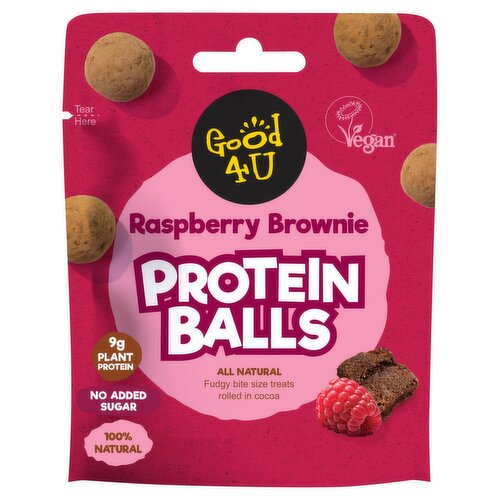 Good4U Raspberry Brownie Protein Balls Bag (52 g)