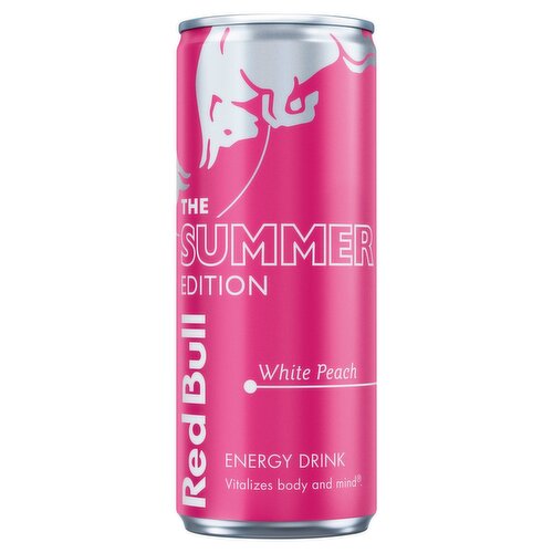 Red Bull White Peach Summer Edition Energy Drink Can (250 ml)