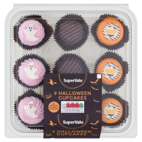 SuperValu Halloween Cupcakes Platter 9 Pack (350 g)