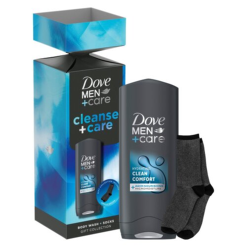 Dove Men+Care Cleanse+Care Body Wash & Socks Gift Set (1 Piece)