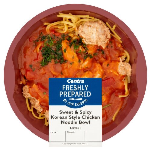 Centra Freshly Prepared Sweet & Spicy Korean Style Chicken Noodle Bowl (450 g)